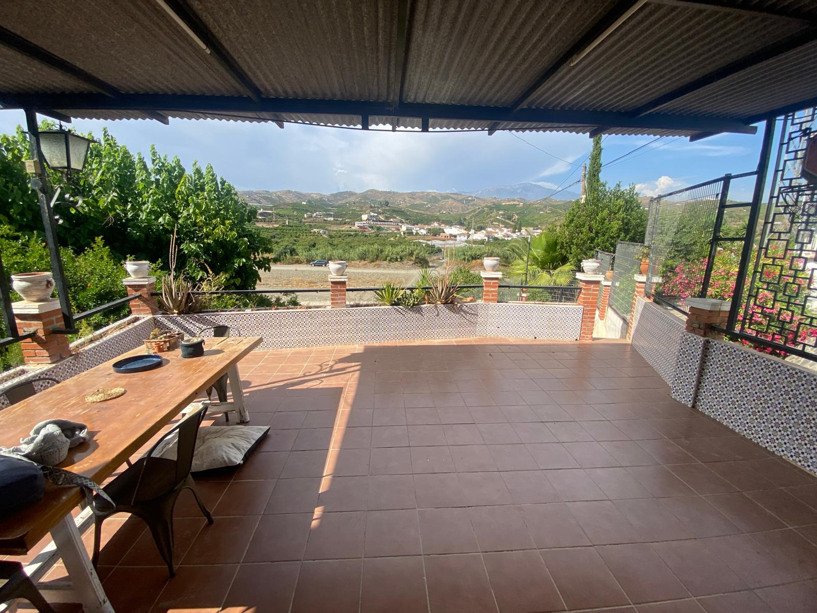 Covered front terrace