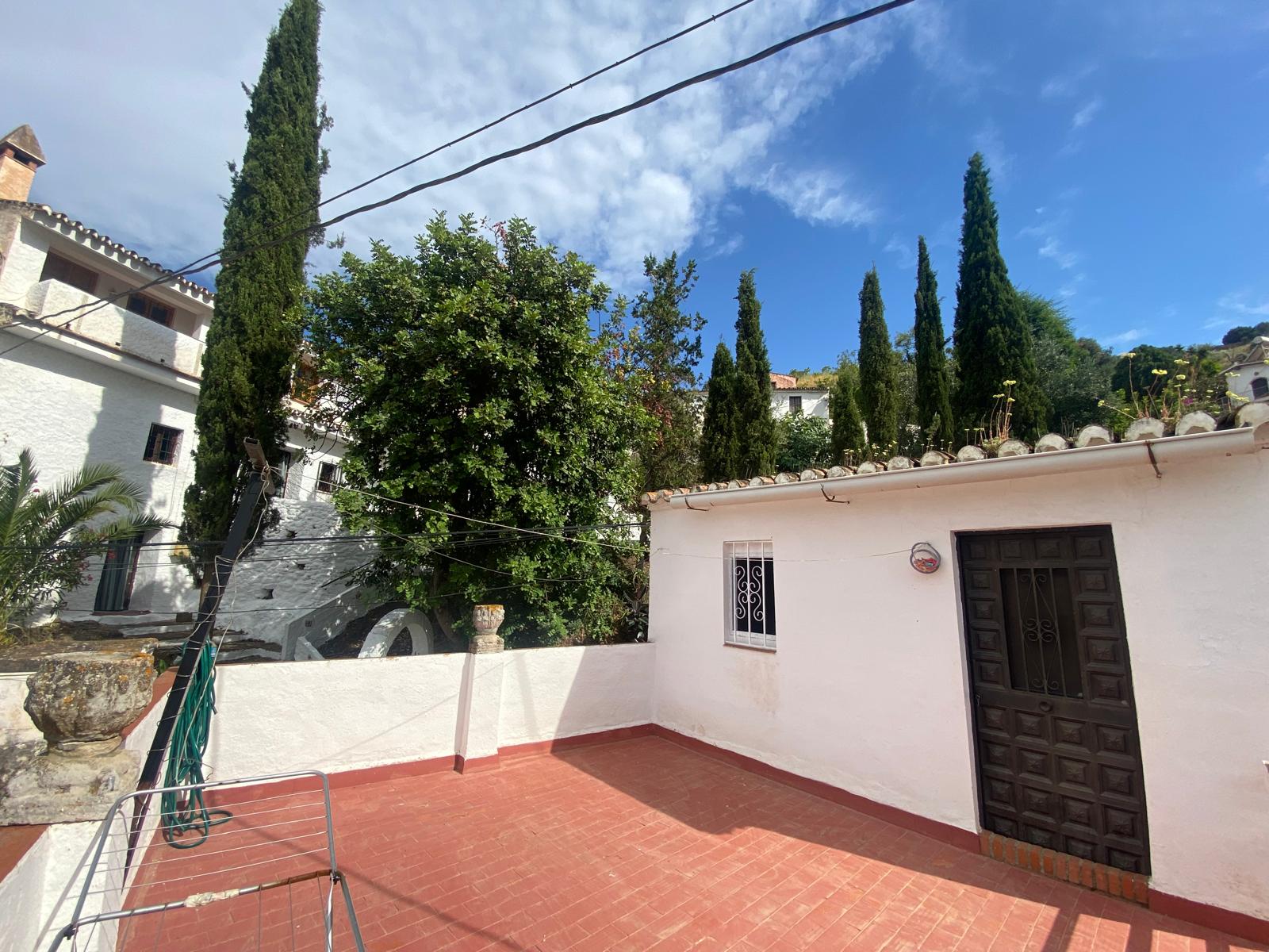 Garden facade and mature planting